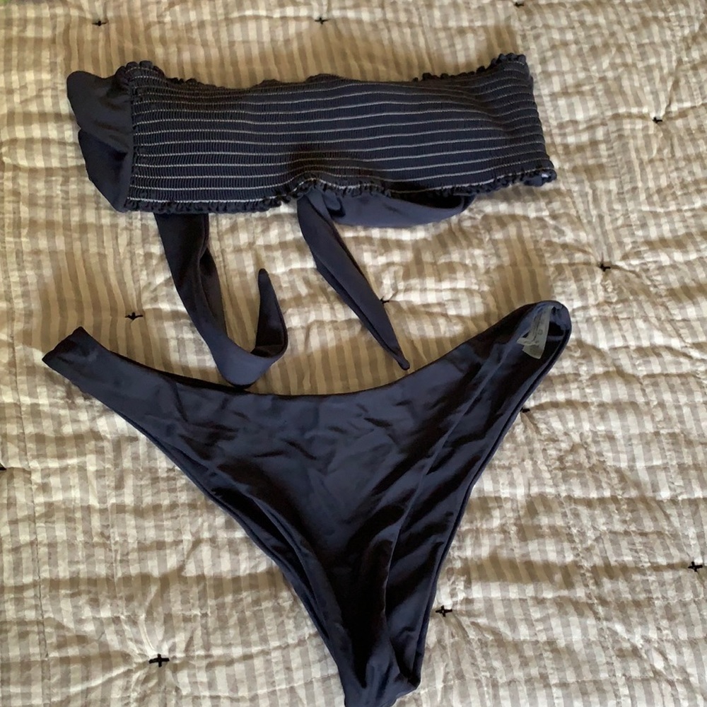 ZAFUL grey swim suit sz large